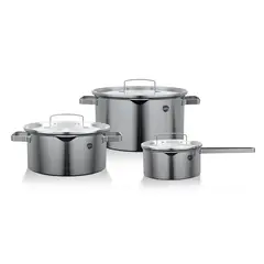WENS - Batería Cocina De 6 Piezas Acero Inoxidable 510-6SS