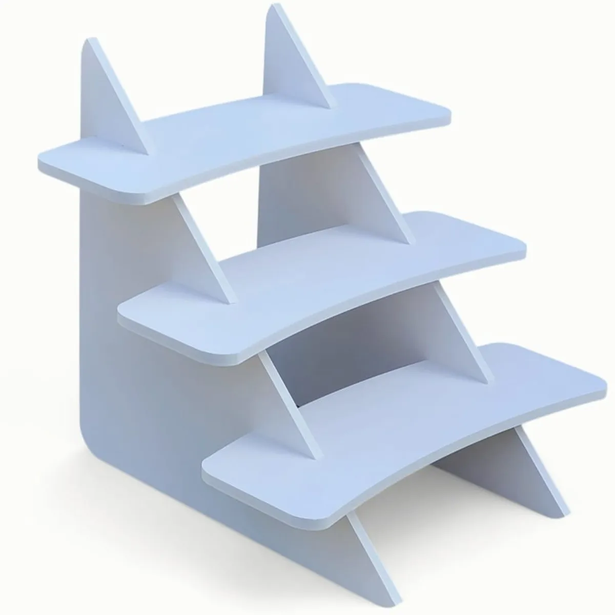 GENERICO - Estante Exhibidor Organizador Blanco 40x40x40 Cm Desarmable Blanco