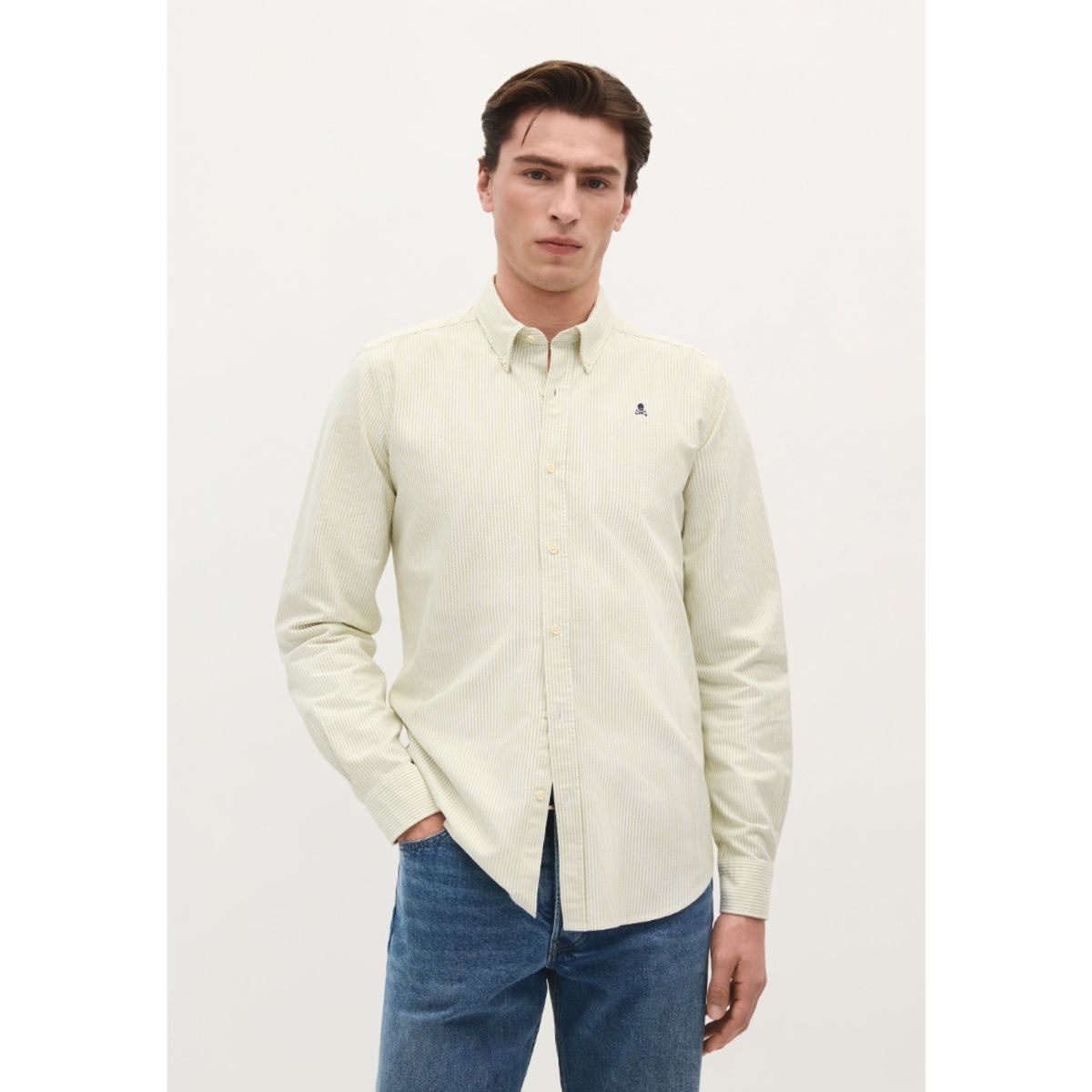 SCALPERS - CAMISA CALAVERA CUELLO BOTONES