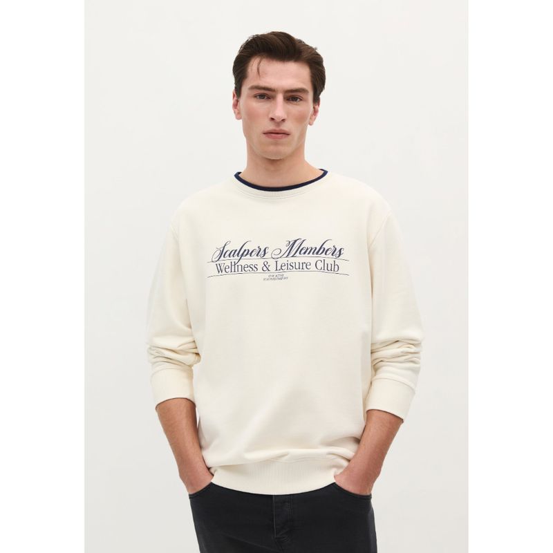 SCALPERS - SUDADERA CUELLO CONTRASTE