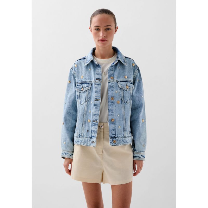 SCALPERS - CAZADORA DENIM TACHUELAS