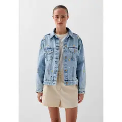 SCALPERS - CHAQUETA DENIM TACHUELAS
