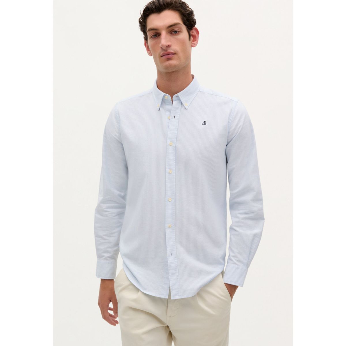 SCALPERS - CAMISA CALAVERA CUELLO BOTONES