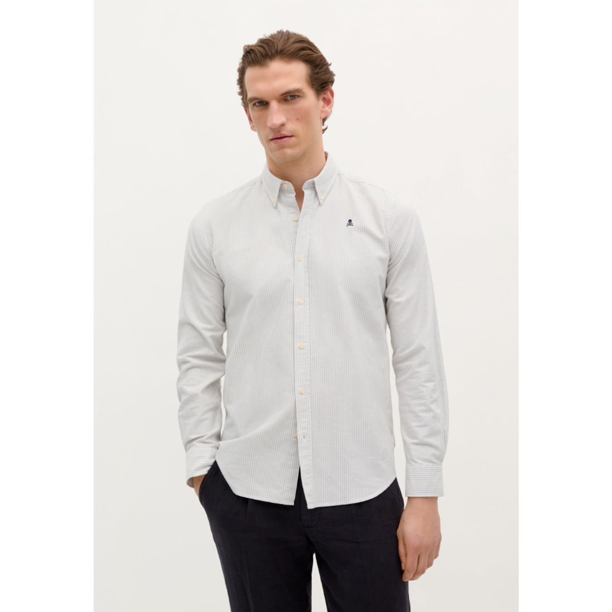 SCALPERS - CAMISA CALAVERA CUELLO BOTONES