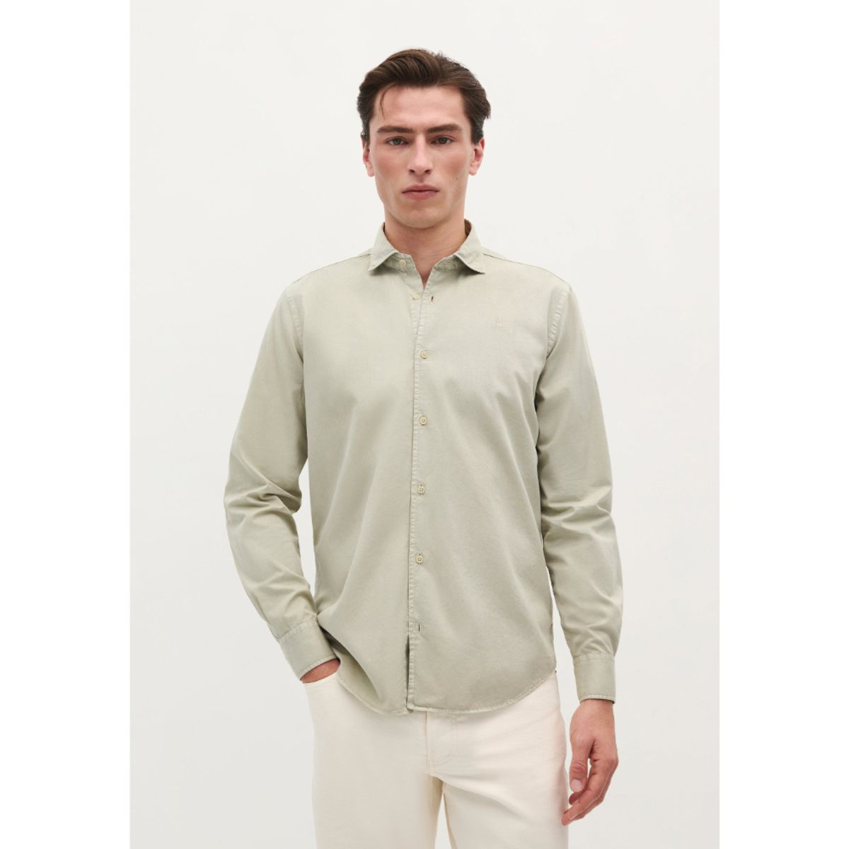 SCALPERS - CAMISA CALAVERA BORDADA TONO