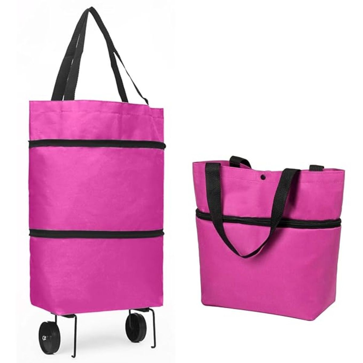 CRUSEC - Carrito De Compras Bolsa Con Ruedas Multiusos Plegable