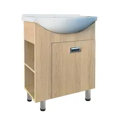 DUSCHY - MUEBLE DE BAÑO KALMAR MADERA VETADA 600X830X430 1P