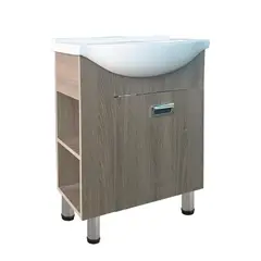 DUSCHY - MUEBLE DE BAÑO KALMAR NOGAL VETADO 600X830X430 1P