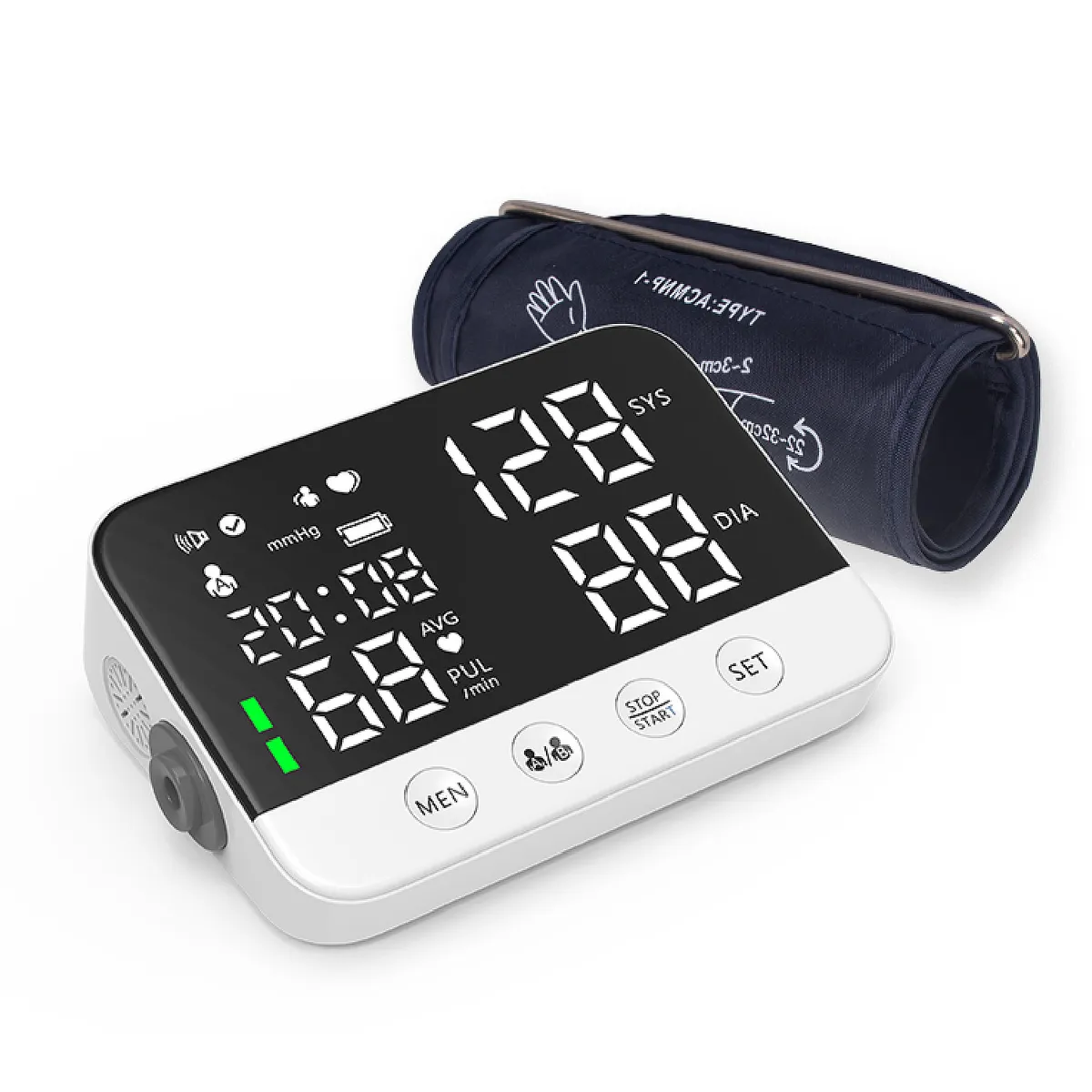 MUNDO ONLINE - Tensiómetro Monitor Toma Presión Arterial Altavoz Recargable