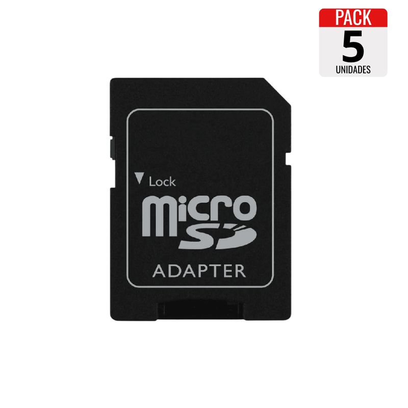 DM - Adaptador de Memoria SD para Micro SD  Pack x5 Unidades