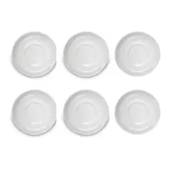 NADIR - Set De 6 Platillos Cafe Opal De 11cm Opaline Vidrio Resistente