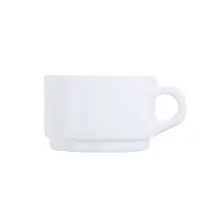 NADIR - Taza Desayuno Apilable De 280mL Opal Vidrio Resistente