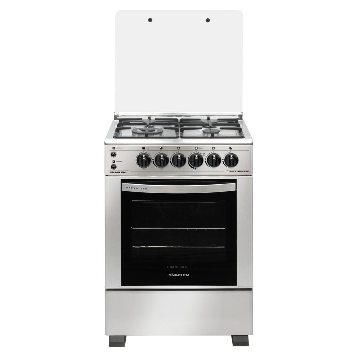 SINDELEN - Cocina 4 Quemadores Horno de 61 Lt Con Grill Gas Licuado Ch-6900In Sindelen