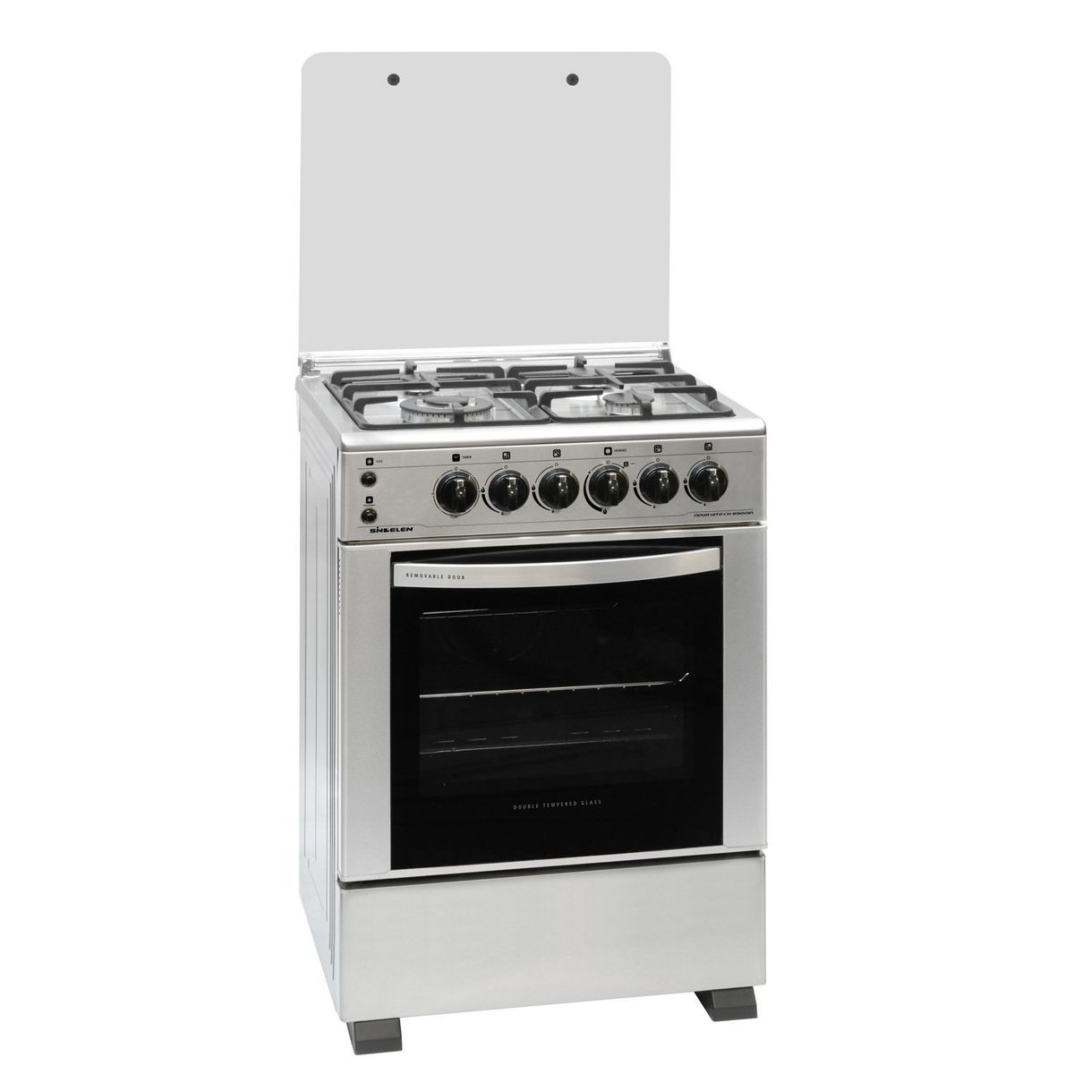 SINDELEN - Cocina 4 Quemadores Horno de 61 Lt Con Grill Gas Licuado Ch-6900In Sindelen