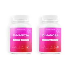 ORTOMOLECULAR - Pack x 2 D Manosa + Cranberry + Probioticos 90 Capsulas