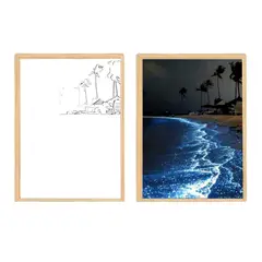 GENERICO - Cuadro Led Playa 23x18cm