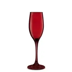 ALLEGRA - Set 4 Copas Flute Champagne Rojas 180mL