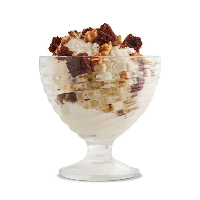 ALLEGRA - Set 6 Copas Helado de 300 Ml Lineas Postres Cocina Allegra