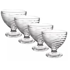 ALLEGRA - Set 6 Copas Helado de 300 Ml Lineas Postres Cocina