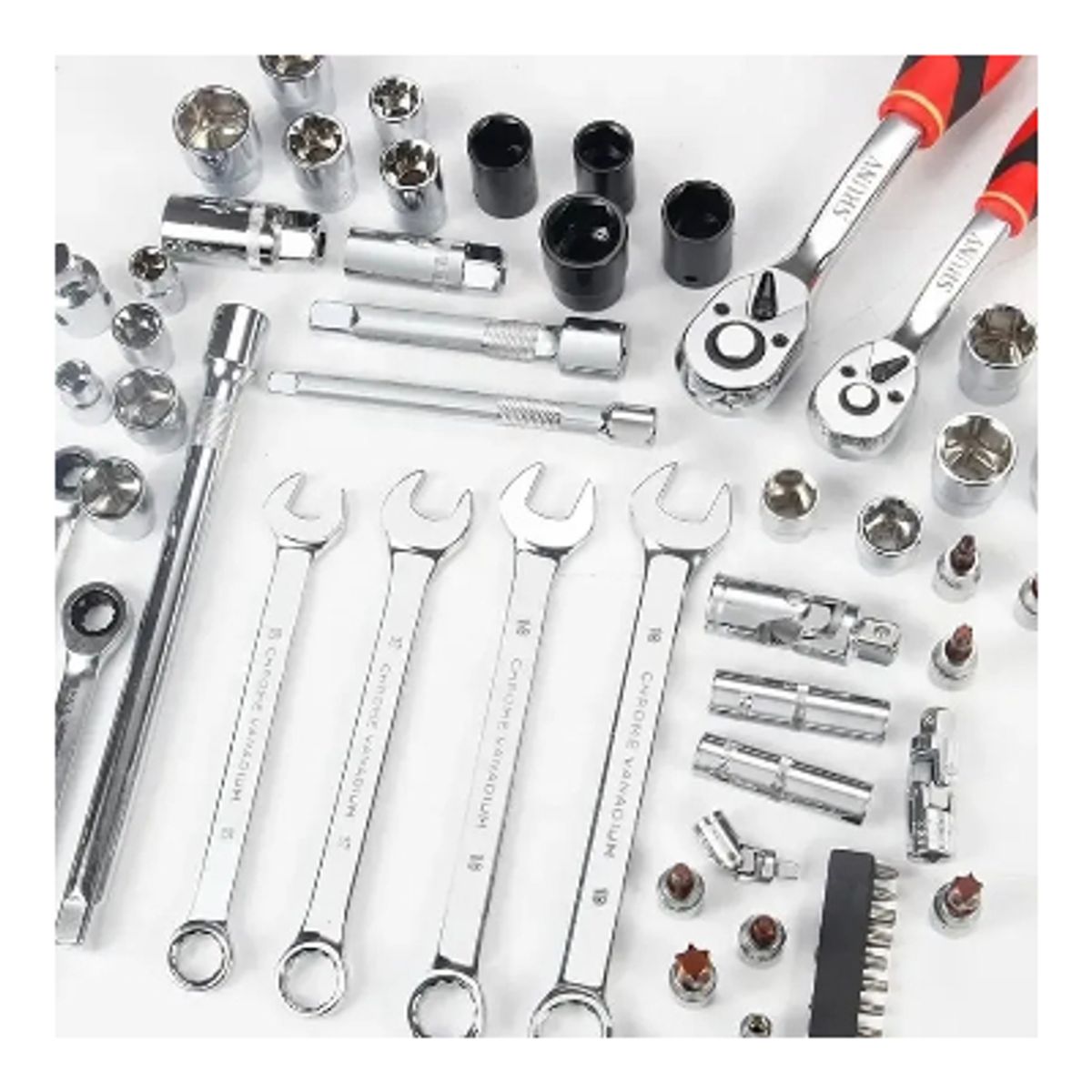 GENERICO - Caja Set Juego Dados Y Herramientas 82 Piezas Negro