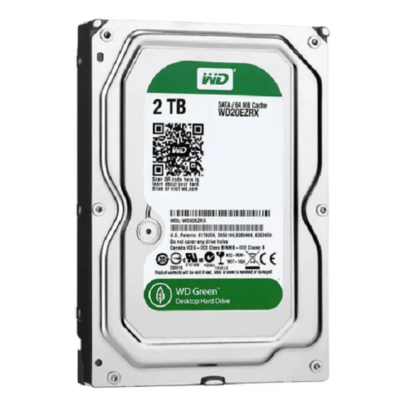 WESTERN DIGITAL - Disco duro interno Western Digital Green WD20EZRX 2TB verde - Bueno Reacondicionado