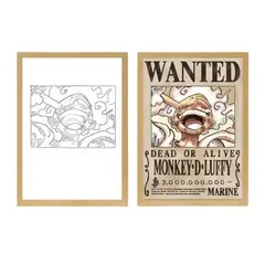 GENERICO - Cuadro Cartel Luffy Gear 5 (Nika) 23x18cm