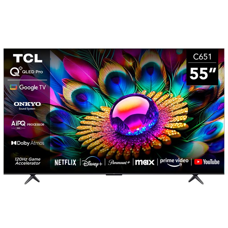 TCL - Smart TV 55" TCL QLED 4K UHD 55C651