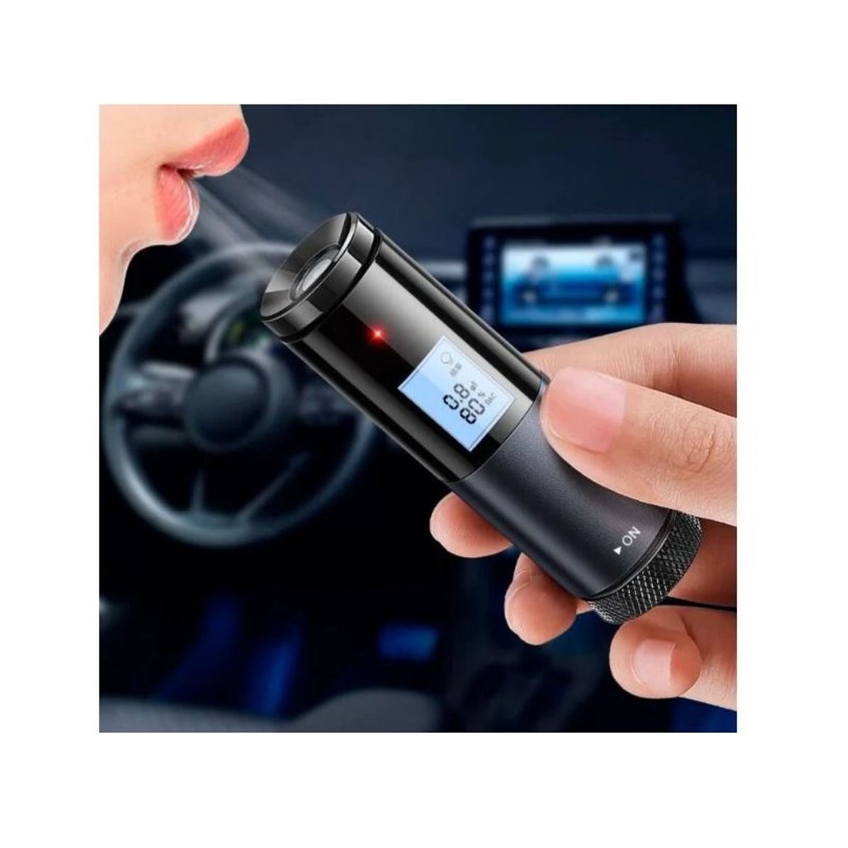 BASEUS - Alcoholímetro electrónico Baseus con pantalla digital CRCX-01