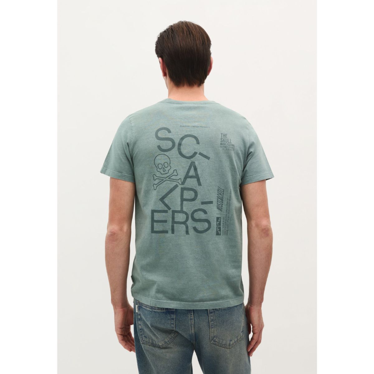 SCALPERS - POLERA LOGO CALAVERA