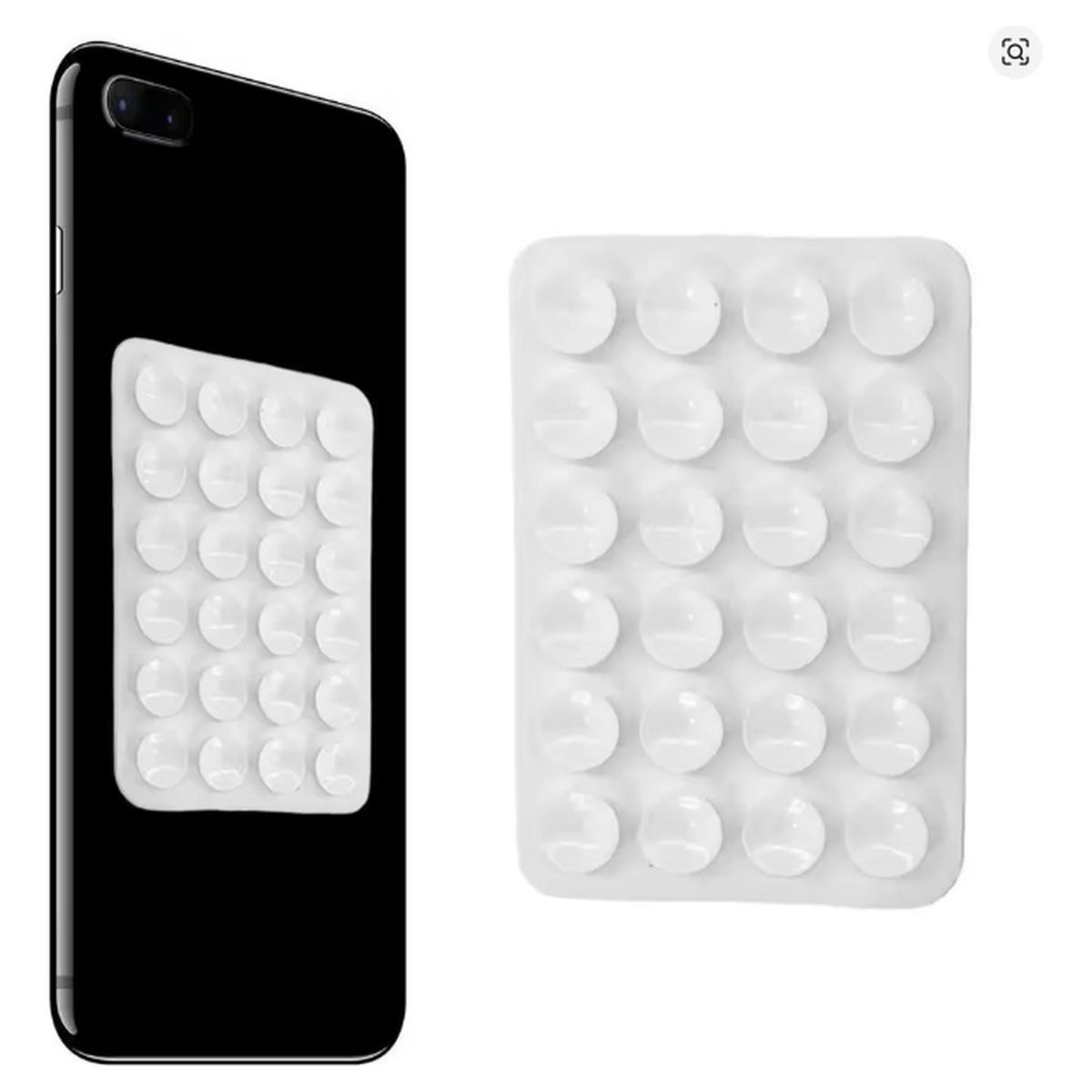 GENERICO - Funda Ventosa Universal Para iPhone, Samsung Y Xiaomi Blanco Ventosa