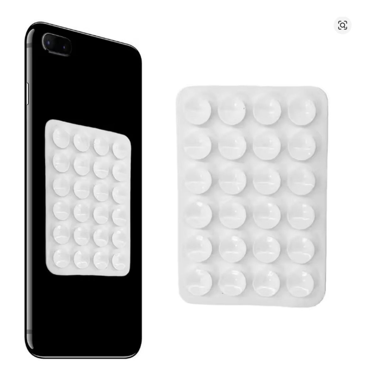 GENERICO - Funda Ventosa Universal Para iPhone, Samsung Y Xiaomi Blanco Ventosa