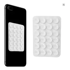 GENERICO - Funda Ventosa Universal Para iPhone, Samsung Y Xiaomi Blanco Ventosa