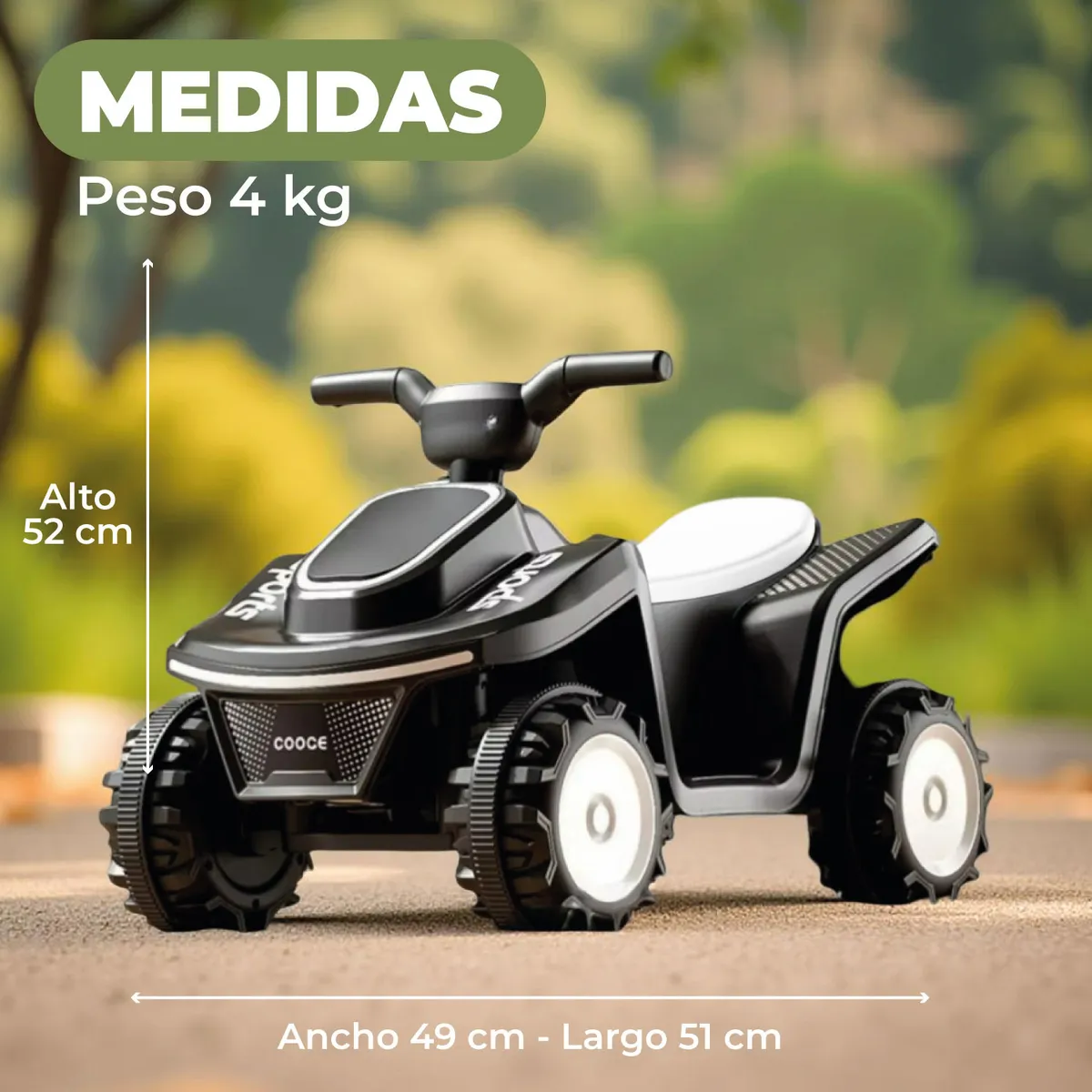 MUNDO ONLINE - Moto Niños Cuatrimoto Eléctrica Sport Luces y Sonido