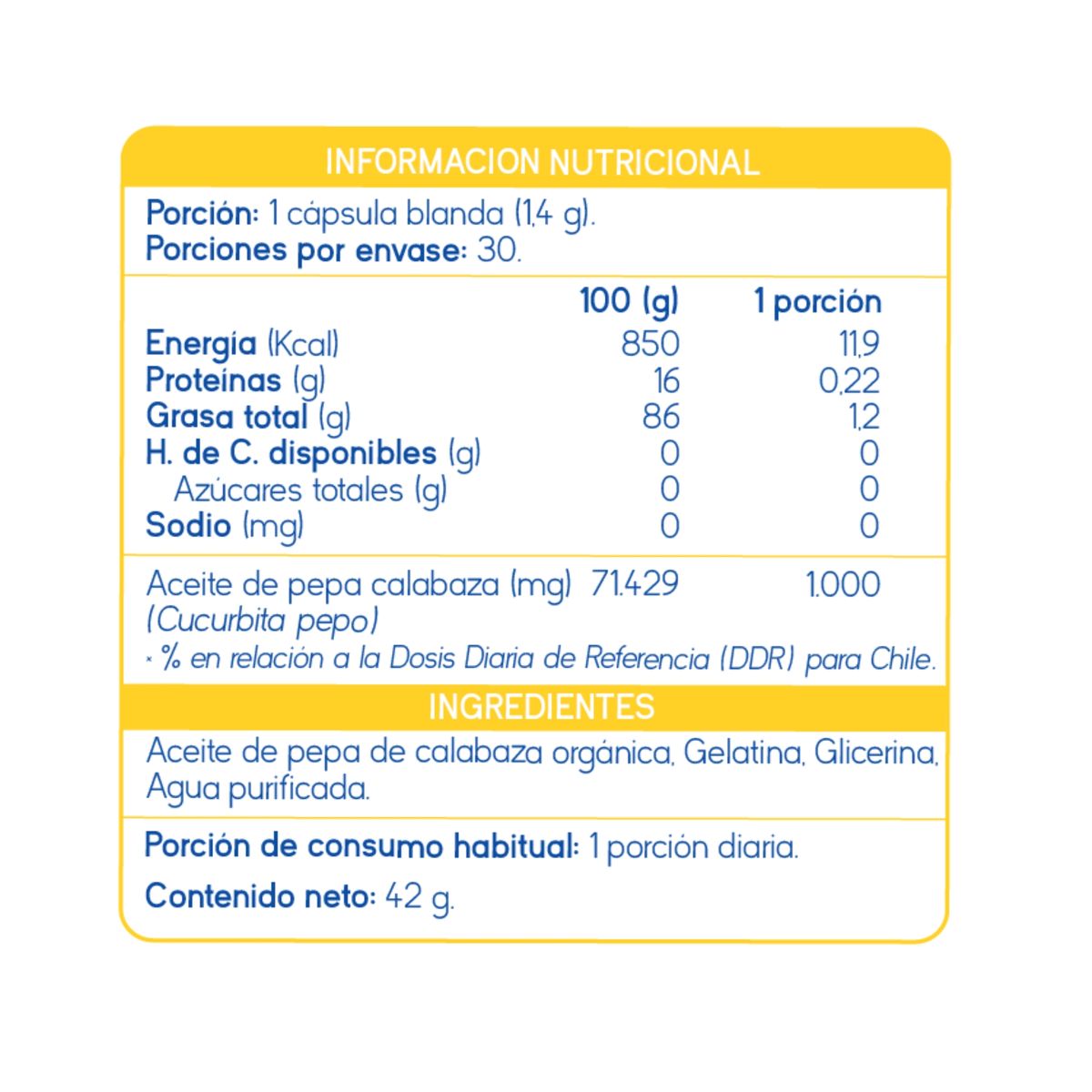 SUPLALIM - Pepa de Calabaza  Suplemento Natural para Salud Prostática