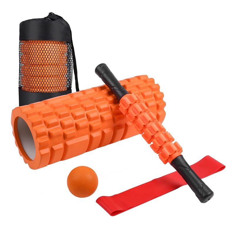 ORCUS - FOAM ROLLER SET 5 PIEZAS ORCUS NARANJA