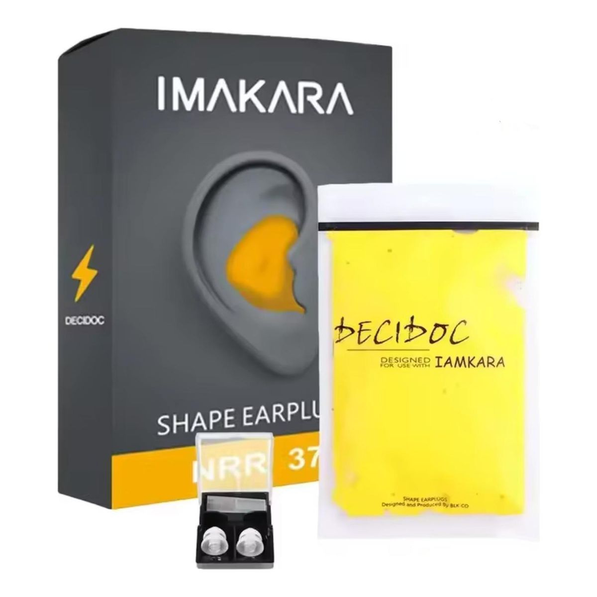 GENERICO - Tapones Moldeables Para Oídos,anti Ruidos, Para Dormir Amarillo