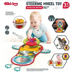 GENERICO - Volante De Juguete Simulación Auto Para Niño 3 En 1 Multiuso