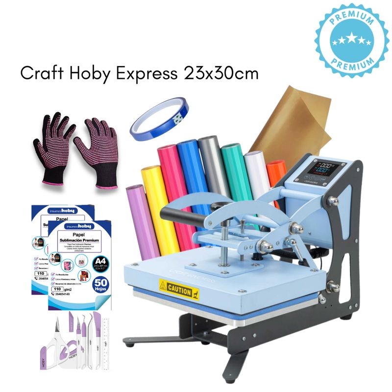GENERICO - Sublimadora Craft Hoby Express 23X30CM CELESTE K253
