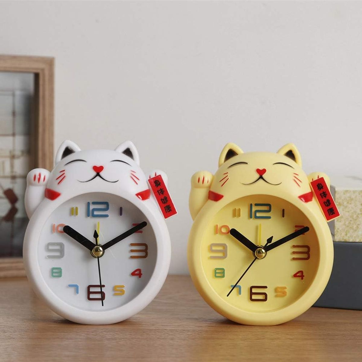 GENERICO - Reloj Despertador Gato De La Suerte