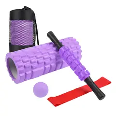 ORCUS - FOAM ROLLER SET 5 PIEZAS MORADO