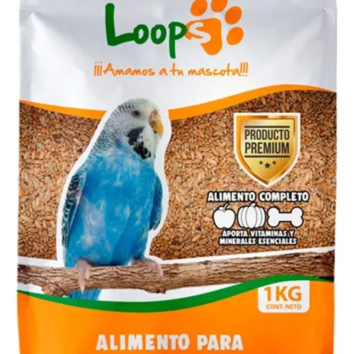 GENERICO - 3 kilos Alimento premium para catas mezcla semillas loops