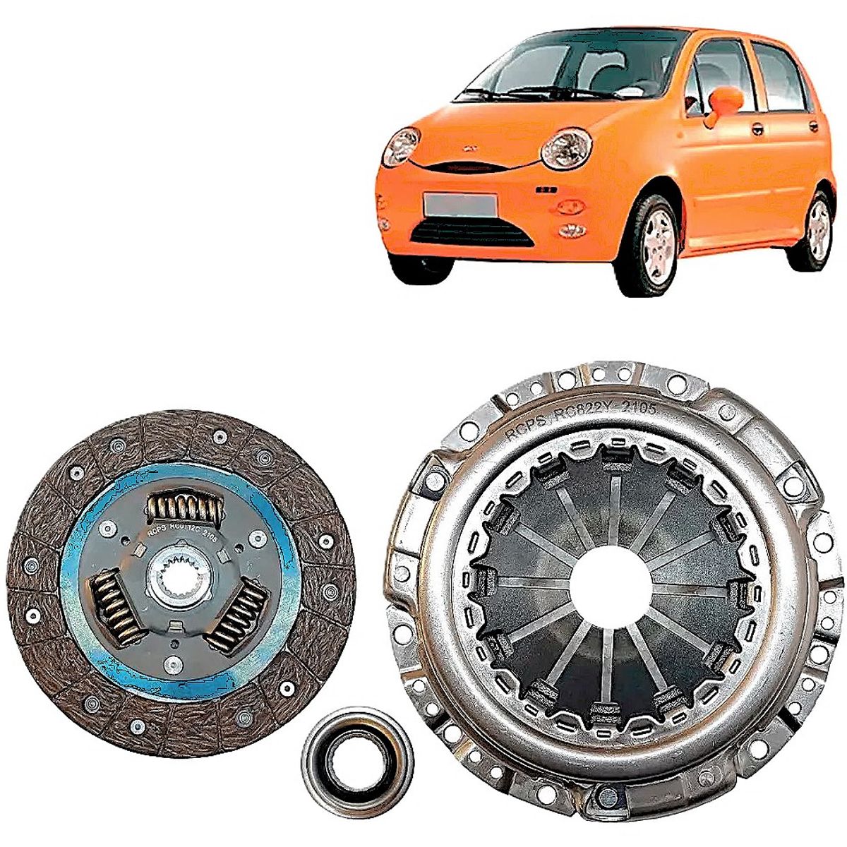GENERICO - Kit De Embrague 3 PIEZAS PARA Chery IQ 10 - 11 Todos Los Años