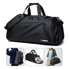 OVERFIT - Bolso Deportivo Duffel Gym 3 en 1 Oxford Impermeable