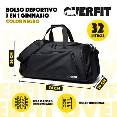 Imagen 2 del producto Bolso Deportivo Duffel Gym 3 en 1 Oxford Impermeable