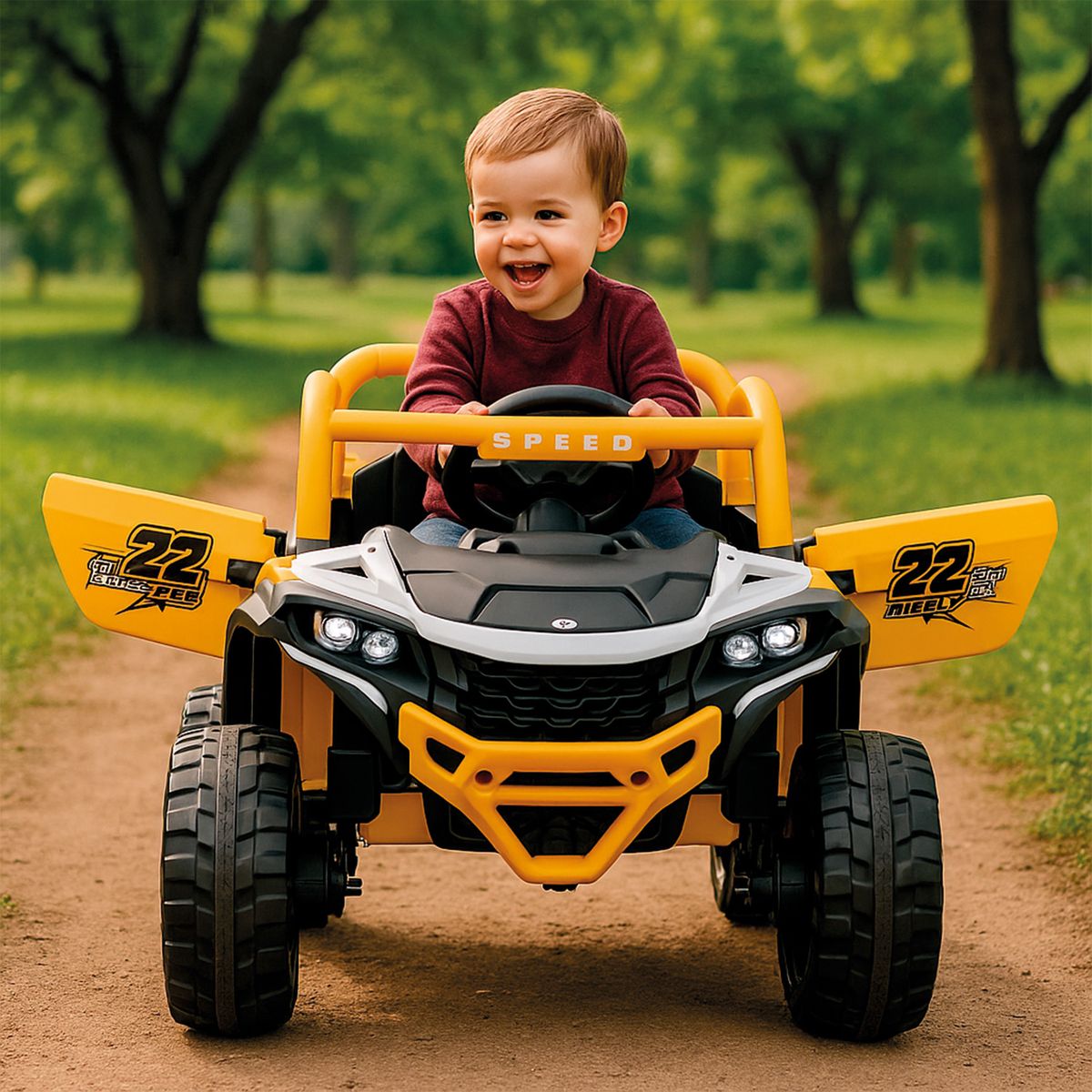 MUNDO ONLINE - Jeep Eléctrico Niños Todo Terreno Con Control Luces LED y Sonido