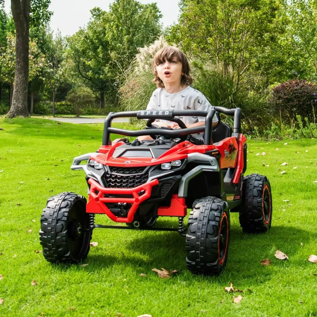 MUNDO ONLINE - Jeep Eléctrico Niños Todo Terreno Con Control Luces LED y Sonido