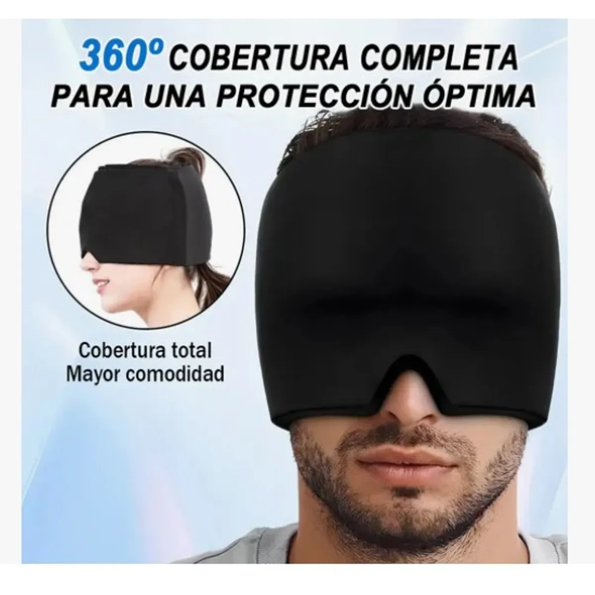 OFERTABKN - Antifaz Para Dormir Máscara Cubre Ojos Gel Frío Calor Gorro