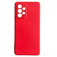 GENERICO - Carcasa Silicona Color Para Samsung A73 - Rojo