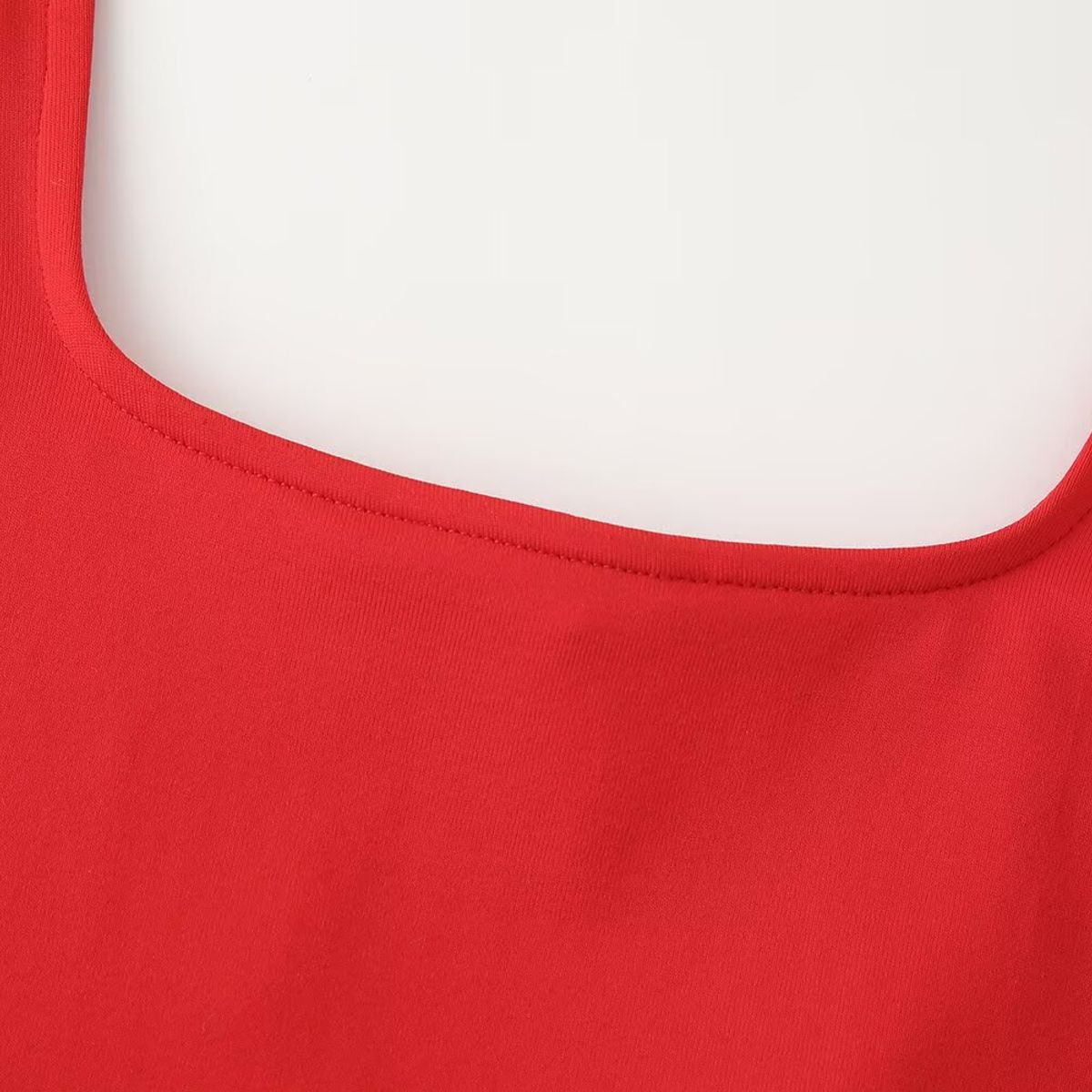 VELVET - Body Adele Cuello Cuadrado Rojo Mujer