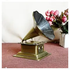 GENERICO - ADORNO VITROLA METALICA